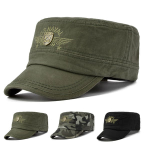 Moda usnaval carta bordado boné de beisebol primavera outono ao ar livre ajustável chapéus casuais masculino topo plano capitão militar bonés