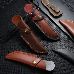 Bainha de couro bainha com cinto de cintura fivela, ferramenta multi-função, faca capa protetora, bolso