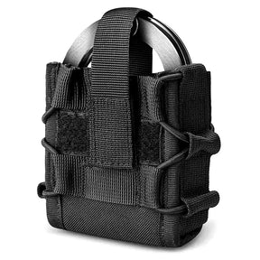 Manilhas titular tático algemas molle bolsa manilhas caso coldre universal liberação rápida punhos padrão para colete