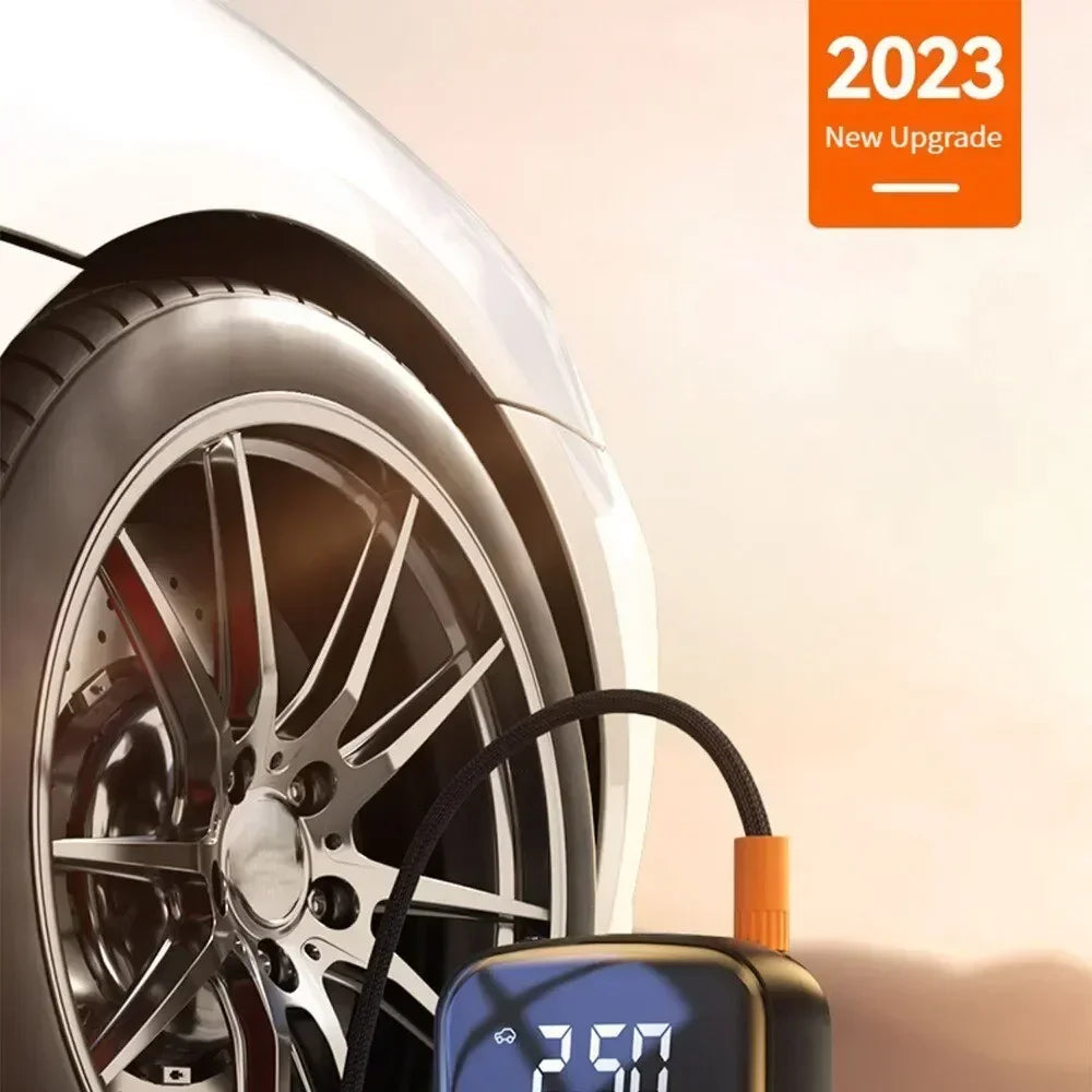 Compressor de ar sem fio para carro, bomba elétrica para inflar pneus, motocicleta, bicicleta, barco, bolas de pneus automotivos infláveis