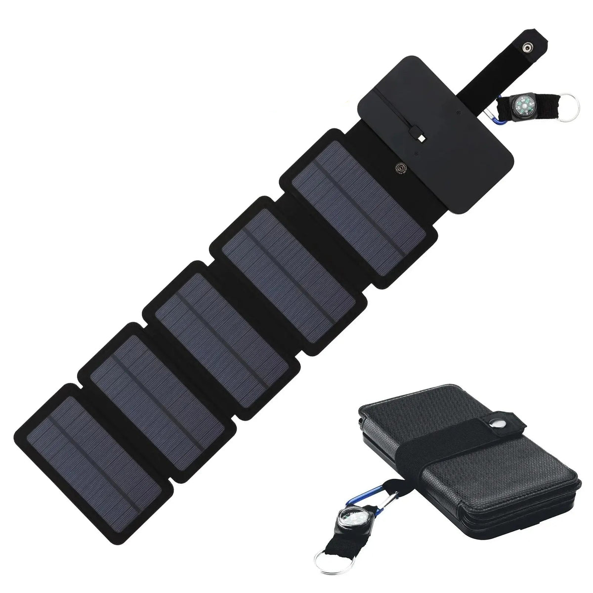 Dobrável e multifuncional carregador de painel solar ao ar livre 5v acampamento caminhadas mochila viajar ao ar livre fonte alimentação emergência