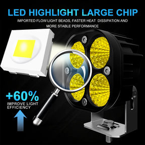 3 Polegada led holofotes de trabalho 12v 24v pod luzes faróis para motocicletas inundação led barra luzes nevoeiro para carro caminhão 4x4 fora da estrada atv