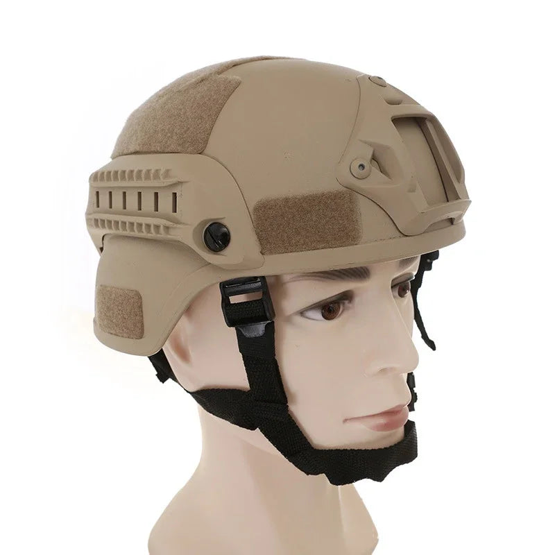 Capacete rápido mich2000 airsoft mh capacete tático ao ar livre tático paintball cs swat equitação proteger equipamentos