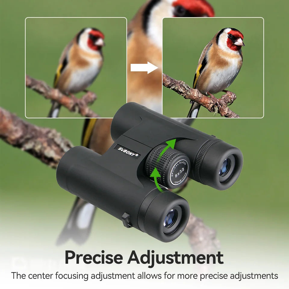 Svbony f9333a/f9333b binóculos 10x42/8x32 telescópio poderoso profissional hd equipamento de acampamento de longo alcance para viagens suv