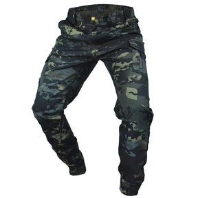 Mege tático joggers ao ar livre ripstop carga calças roupas de trabalho caminhadas calças streetwear masculino