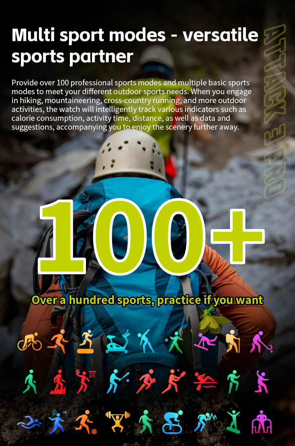 Lokmat novo ataque 3 pro robusto relógio inteligente bluetooth chamadas rastreador de fitness lanterna mensagem push monitor freqüência cardíaca para o telefone