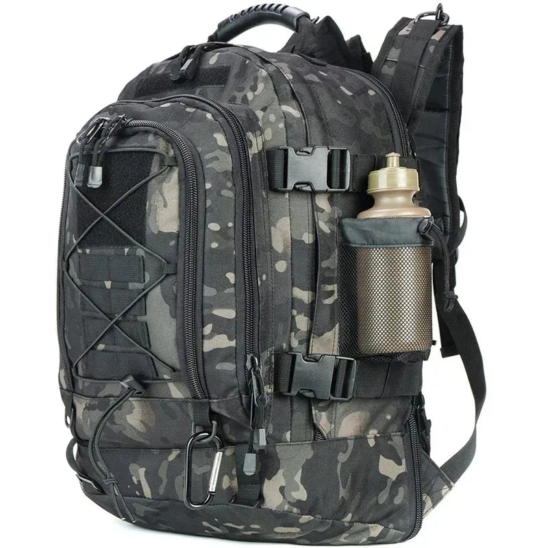 Mochila tática para homens 60l molle assalto mochila resistente à prova dwaterproof água grande capacidade bug out saco para caminhadas acampamento caça
