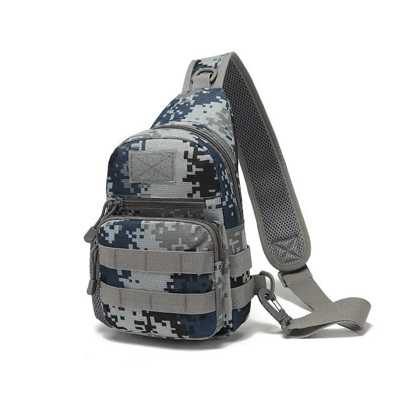 Ao ar livre tático camuflagem chaleira pacote de peito sacos dos homens caminhadas mochila náilon caça pesca molle exército trekking bolsa ombro