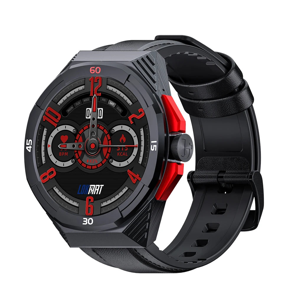 Lokmat-cometa 2 pro relógio inteligente, à prova d'água, com bluetooth, rastreador de fitness, freqüência cardíaca, mensagem, por telefone