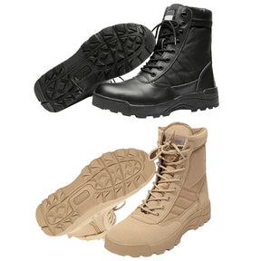 Sapatos masculinos de inverno com renda para montanhismo, botas militares táticas, botas de treinamento de caça respiráveis, botas leves