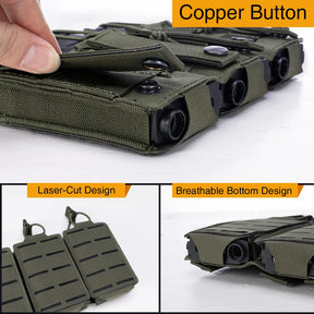 IDOGEAR Tático LSR 556 Mag Bolsa Triplo Mag Carrier MOLLE Bolsa Corte a Laser 3567