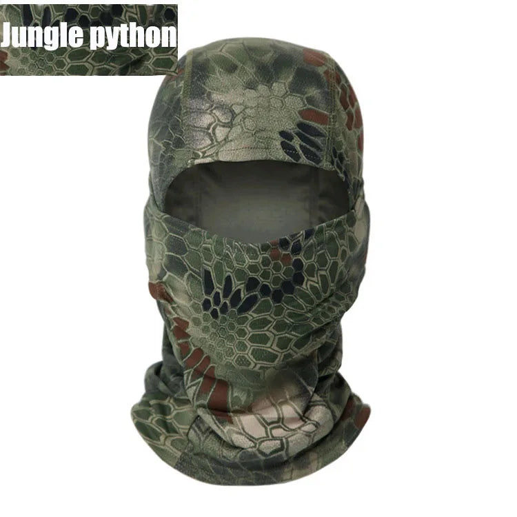 Balaclava Tático Multicam, Máscara Facial Completa, Capa Escudo, Chapéu De Ciclismo E Caça, Cachecol De Camuflagem