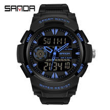 Sanda marca superior g-estilo relógio militar masculino led digital esportes cronômetro relógios homem à prova dwaterproof água relógio de pulso de quartzo eletrônico dos homens