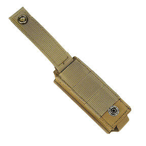Molle 9mm bolsa de revista ao ar livre único mag titular universal corte a laser lanterna bolsa faca bolso caça engrenagem