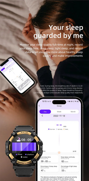 LOKMAT-ATTACK 2 PRO relógios inteligentes para homens e mulheres, fitness, esportes ao ar livre, monitoramento de saúde, compatível com android, ios