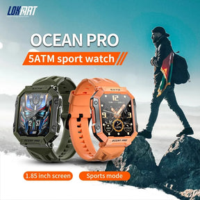 LOKMAT-OCEAN PRO Saúde e Monitoramento Esportivo Relógio Inteligente para Homens, Notificação Inteligente, Compatível com iOS e Android