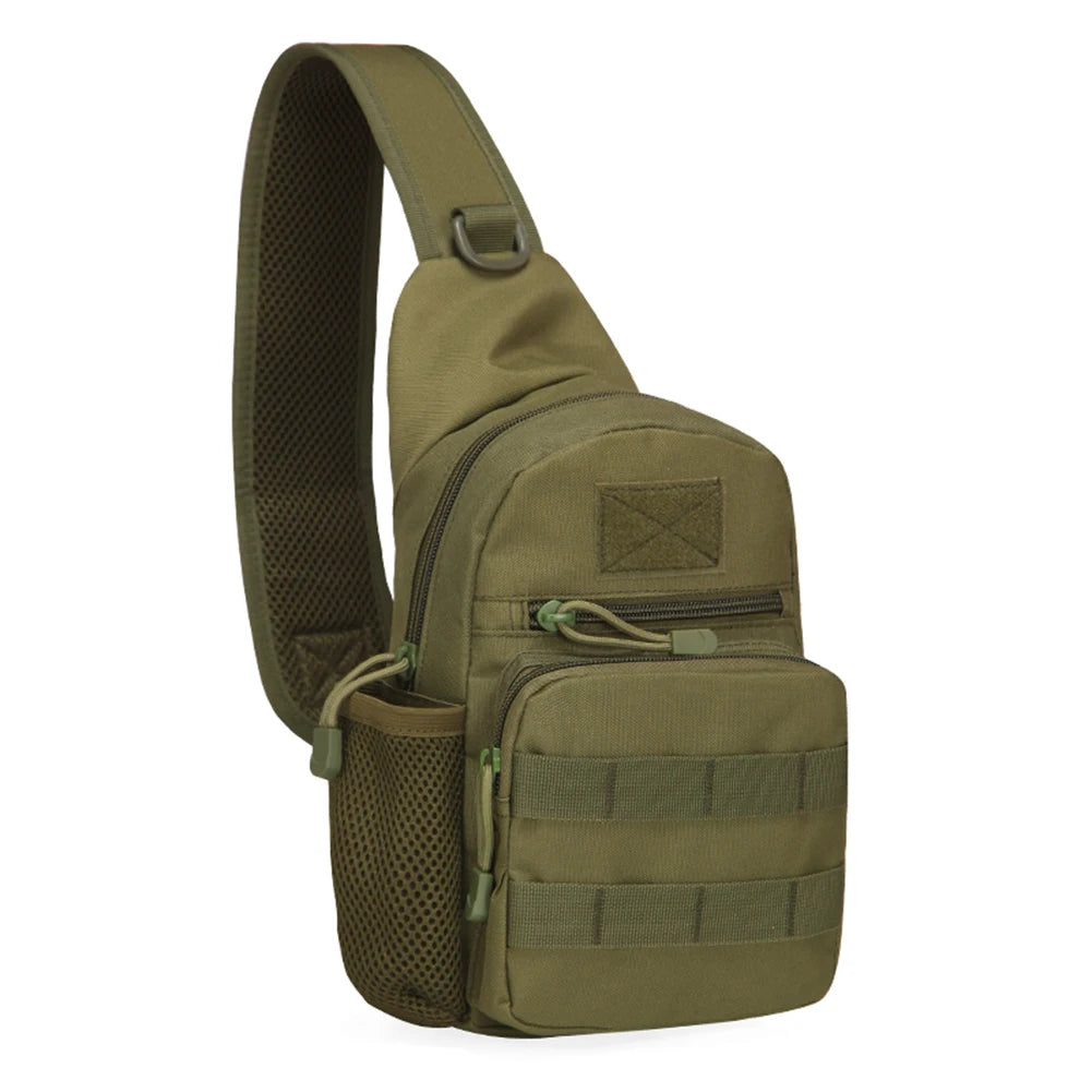 Ao ar livre tático camuflagem chaleira pacote de peito sacos dos homens caminhadas mochila náilon caça pesca molle exército trekking bolsa ombro