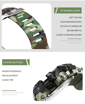 Smael relógio digital led esportes relógios de pulso 50m à prova dwaterproof água led cronômetro 8050 mc relógios digital grande dail relógio alarme