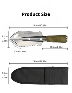 Pá Pinic portátil para acampar, Artilharia multifuncional, Equipamento de sobrevivência ao ar livre, Garden Tool, Caminhadas e Viajando