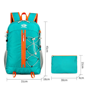 Mochila Dobrável Ultra-Leve Multi-Funcional de Lazer, Saco de Viagem para Montanhismo Masculino, Grande Capacidade
