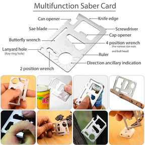 Kit profissional de sobrevivência de emergência, equipamento de acampamento multifuncional, equipamento de defesa tática, primeiros socorros, sos, aventura na selva