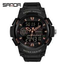 Sanda marca superior g-estilo relógio militar masculino led digital esportes cronômetro relógios homem à prova dwaterproof água relógio de pulso de quartzo eletrônico dos homens
