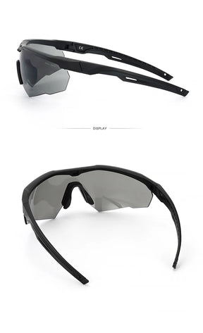 Conjunto de óculos tático à prova de vento, à prova de poeira, cs, militar, tiro, à prova de balas, motocicleta, montanhismo