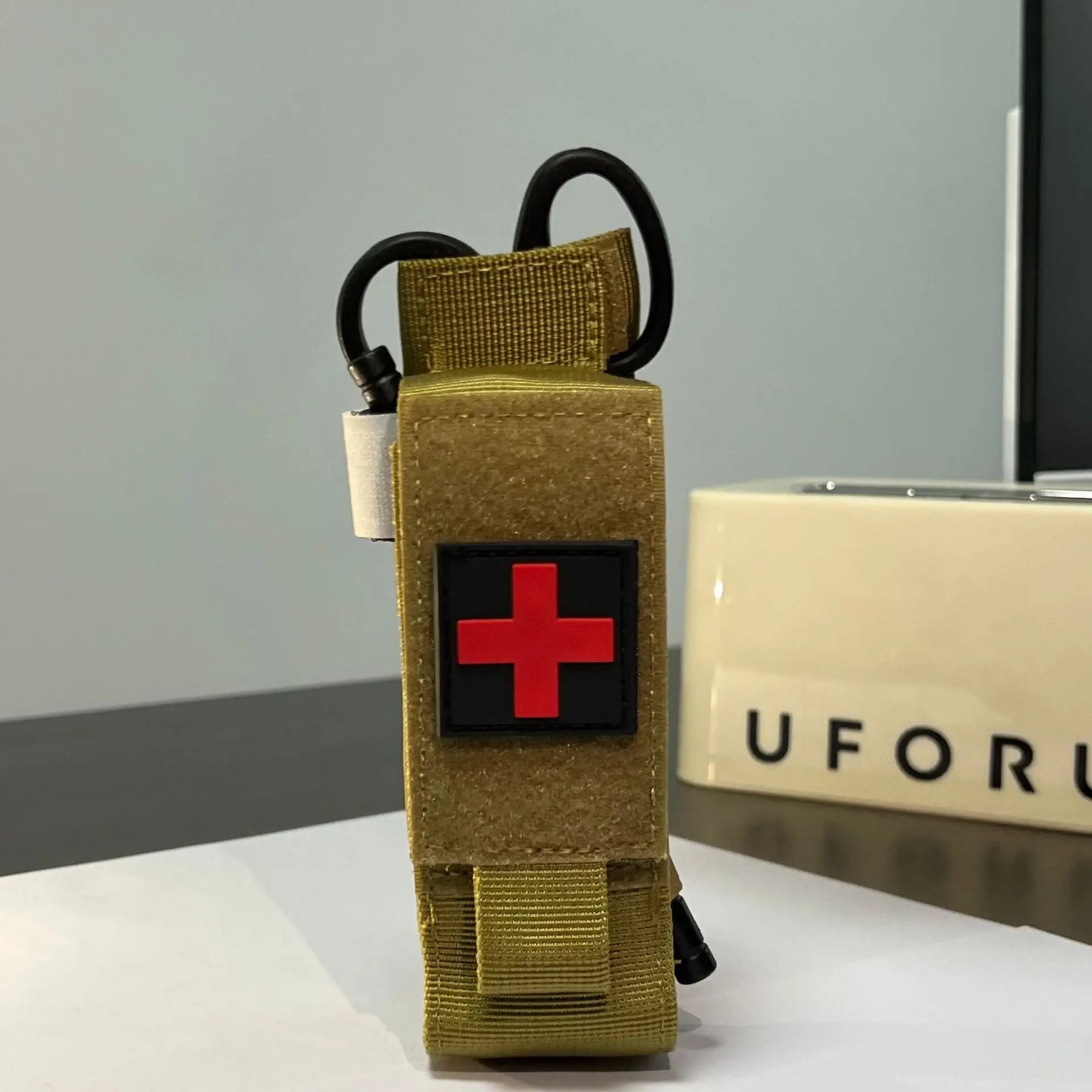 Bolsa tática de primeiros socorros para gatos, bolsa de torniquete de nylon para pistola única, coldre de faca de caça ao ar livre, pacotes de tesoura médica