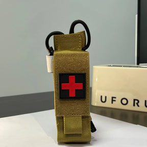 Bolsa tática de primeiros socorros para gatos, bolsa de torniquete de nylon para pistola única, coldre de faca de caça ao ar livre, pacotes de tesoura médica