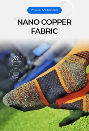 Desodorante nano cobre meias esportivas para homens antibacteriano basquete escalada meia verão compressão mtb ciclismo bicicleta correndo
