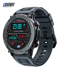 LOKMAT-Zeus 4 Pro Amoled relógio inteligente, tela redonda, BT Calls, Fitness Tracker, Monitor de freqüência cardíaca para telefone inteligente, 1,43