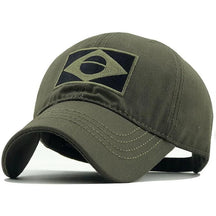 Boné de beisebol bordado masculino impressão bandeira brasileira/casual esportes tático chapéu camuflagem chapéu caminhadas chapéu de pesca