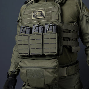 IDOGEAR Tático LSR 556 Mag Bolsa Triplo Mag Carrier MOLLE Bolsa Corte a Laser 3567