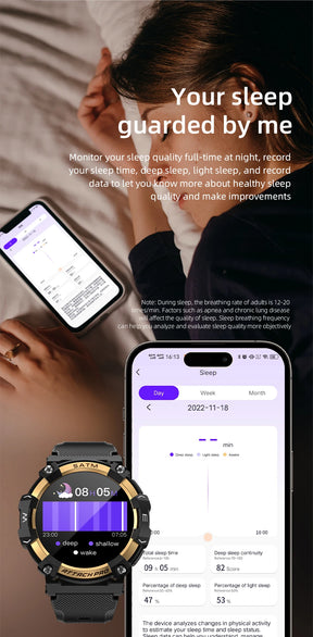 LOKMAT-ATTACK 2 PRO Sport Smart Watch, tela de toque redonda completa, chamadas Bluetooth, rastreador de fitness, smartwatches, monitor de freqüência cardíaca