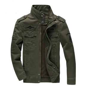 Novo 2023 casual jaqueta militar do exército dos homens plus size M-6XL jaqueta masculina força aérea uma primavera & outono carga jaquetas dos homens casaco