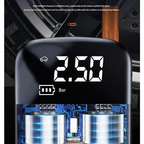 Compressor de ar sem fio para carro, bomba elétrica para inflar pneus, motocicleta, bicicleta, barco, bolas de pneus automotivos infláveis
