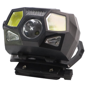 Joaxor tático rápido mich capacete luz de sinal sensor farol carregamento usb à prova dwaterproof água luz caça pesca farol