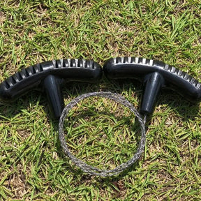 Serra de fio de aço inoxidável portátil com alça de dedo acampamento ao ar livre caminhadas bolso serras de corrente de corte manual ferramenta de sobreviver