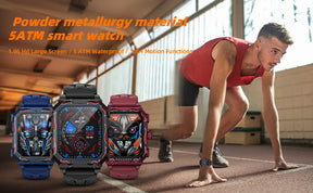 LOKMAT-Oceano Max esporte relógio inteligente, navio emblemático, impermeável, Fitness Tracker, chamadas BT, freqüência cardíaca, sangue, monitor de oxigênio, novo