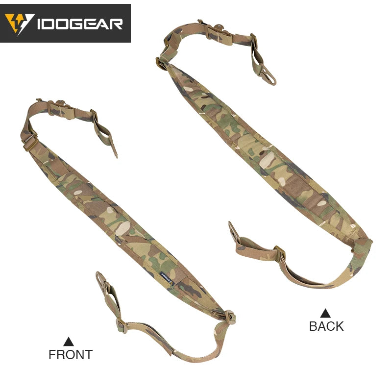 IDOGEAR Tactical R-ifle Slingster 2 Pontos Caça Quick Pull Ranger Verde 3428