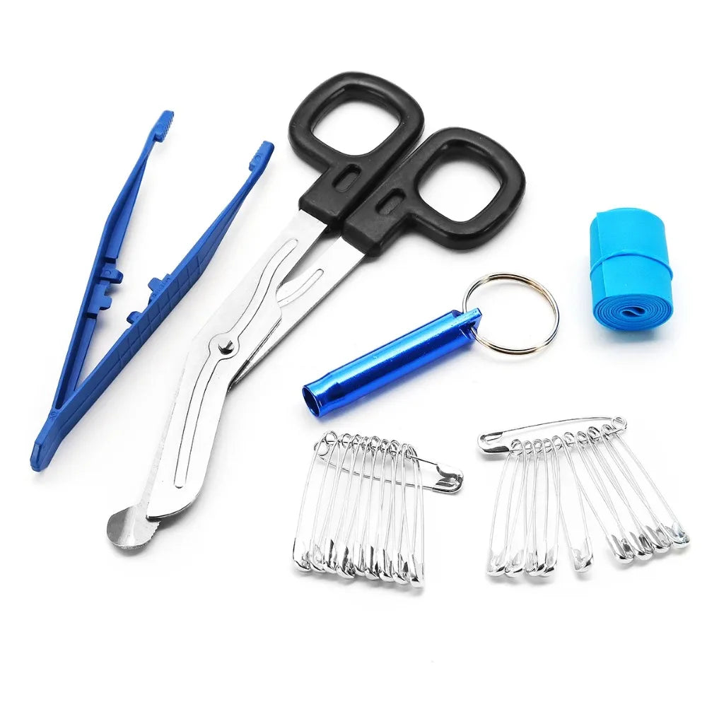 Outdoor First Aid Bag Portátil, Kit de Sobrevivência, Suprimentos de Emergência, Caça, Caminhada, Camping, Uso Multiuso