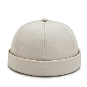 2024 novo gorro hip hop solidéu na moda cor streetwear portátil melão boné moda headwear bonés painéis elásticos hip hop chapéu