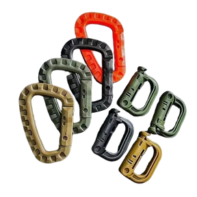 Mosquetão tático d-ring grimlock, clipe molle, fixação de webbing, sistema de trava rápida para colete militar/mochilas/bolsa/bolsa/cinto