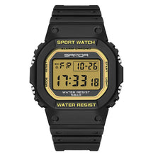 SANDA-G Style Relógio Militar para Homens e Mulheres, Resistente À Água, Relógios Esportivos, Quadrado LED, Relógios de Pulso Digitais, Presente Casal, Moda
