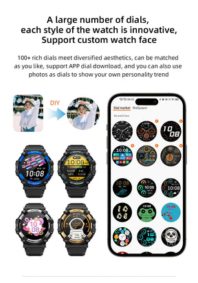 LOKMAT-ATTACK 2 PRO Sport Smart Watch, tela de toque redonda completa, chamadas Bluetooth, rastreador de fitness, smartwatches, monitor de freqüência cardíaca