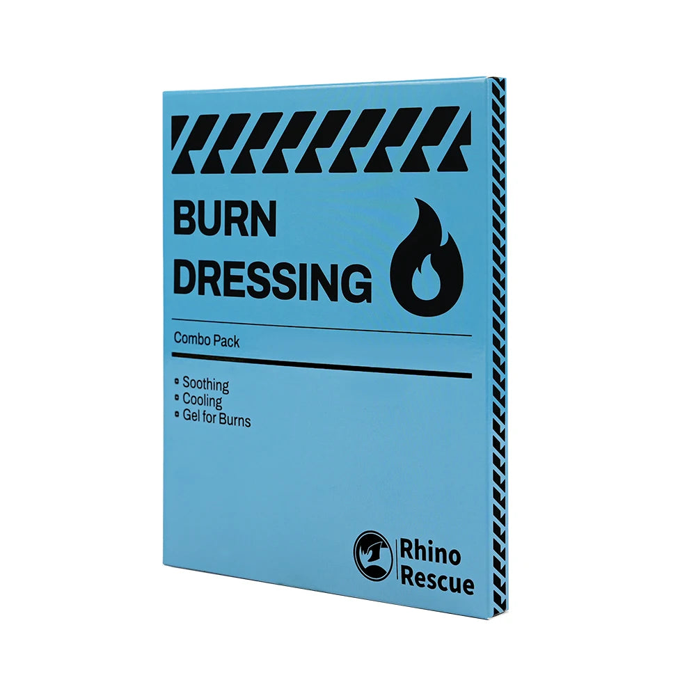 Kit de gel para queimaduras Rhino Rescue 69g - Primeiros socorros para camping e caminhadas (embalagens individuais)