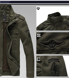 Novo 2023 casual jaqueta militar do exército dos homens plus size M-6XL jaqueta masculina força aérea uma primavera & outono carga jaquetas dos homens casaco