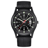 Relógio de pulso quartzo militar masculino, Nylon relógios de luxo, Calendário Data Watch, Moda, 2023