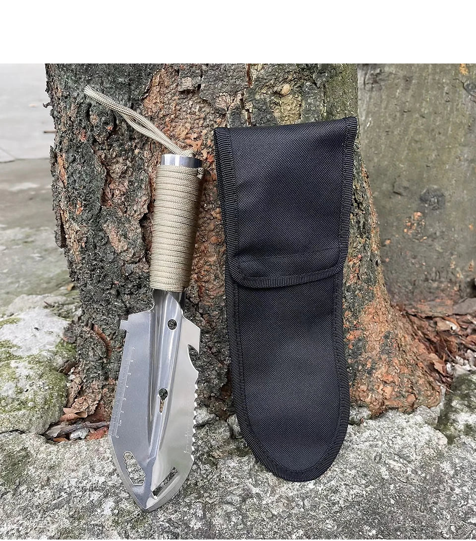 Pá Pinic portátil para acampar, Artilharia multifuncional, Equipamento de sobrevivência ao ar livre, Garden Tool, Caminhadas e Viajando