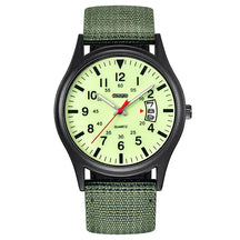 Relógio de pulso quartzo militar masculino, Nylon relógios de luxo, Calendário Data Watch, Moda, 2023